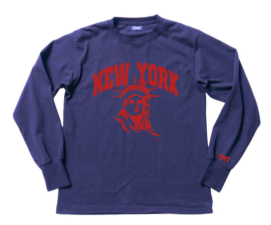 DRY COTTON JERSEY  L/S TEE　( NEW YORK）