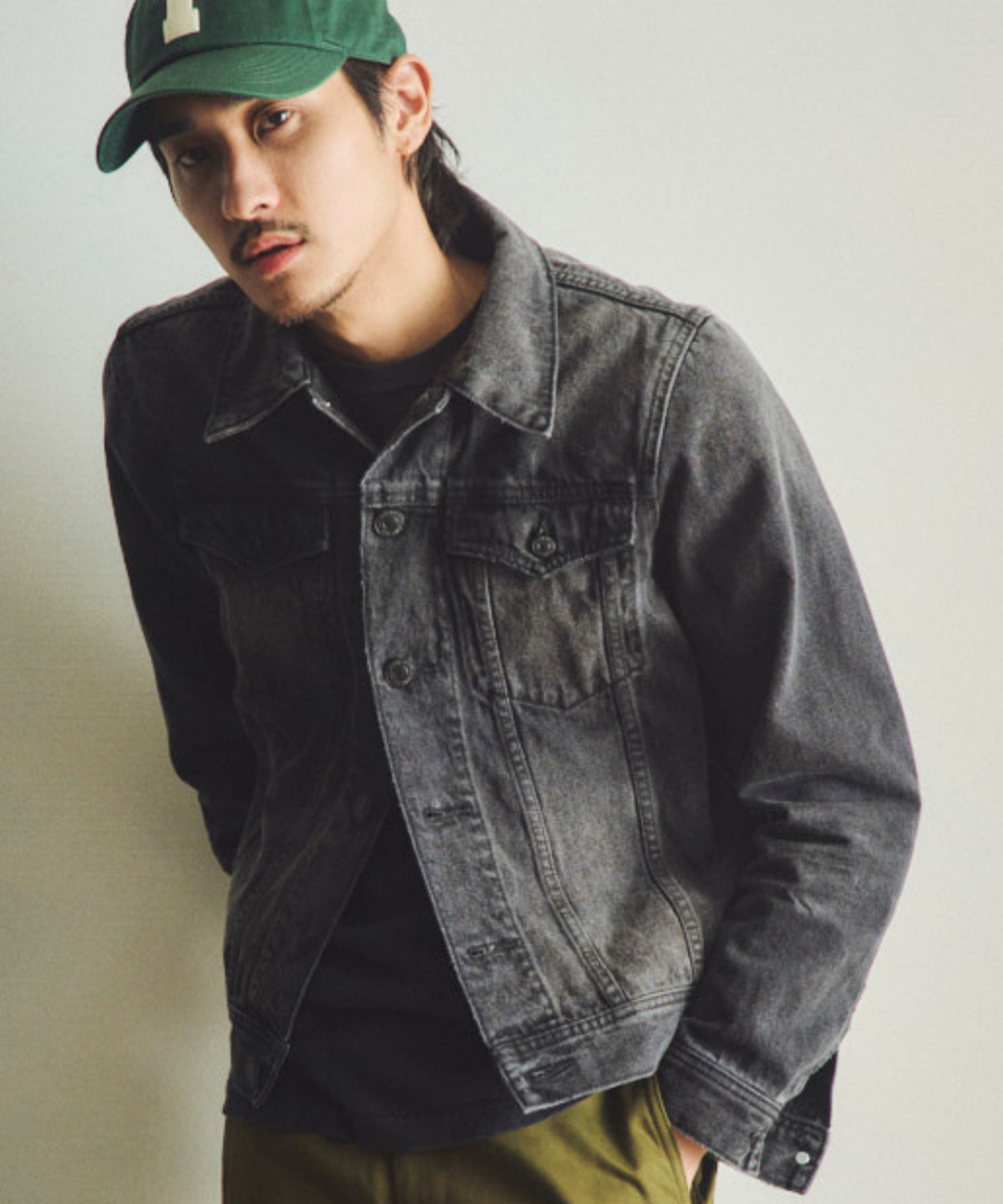 12oz SOFT BLACK DENIM TRUCKER JACKET