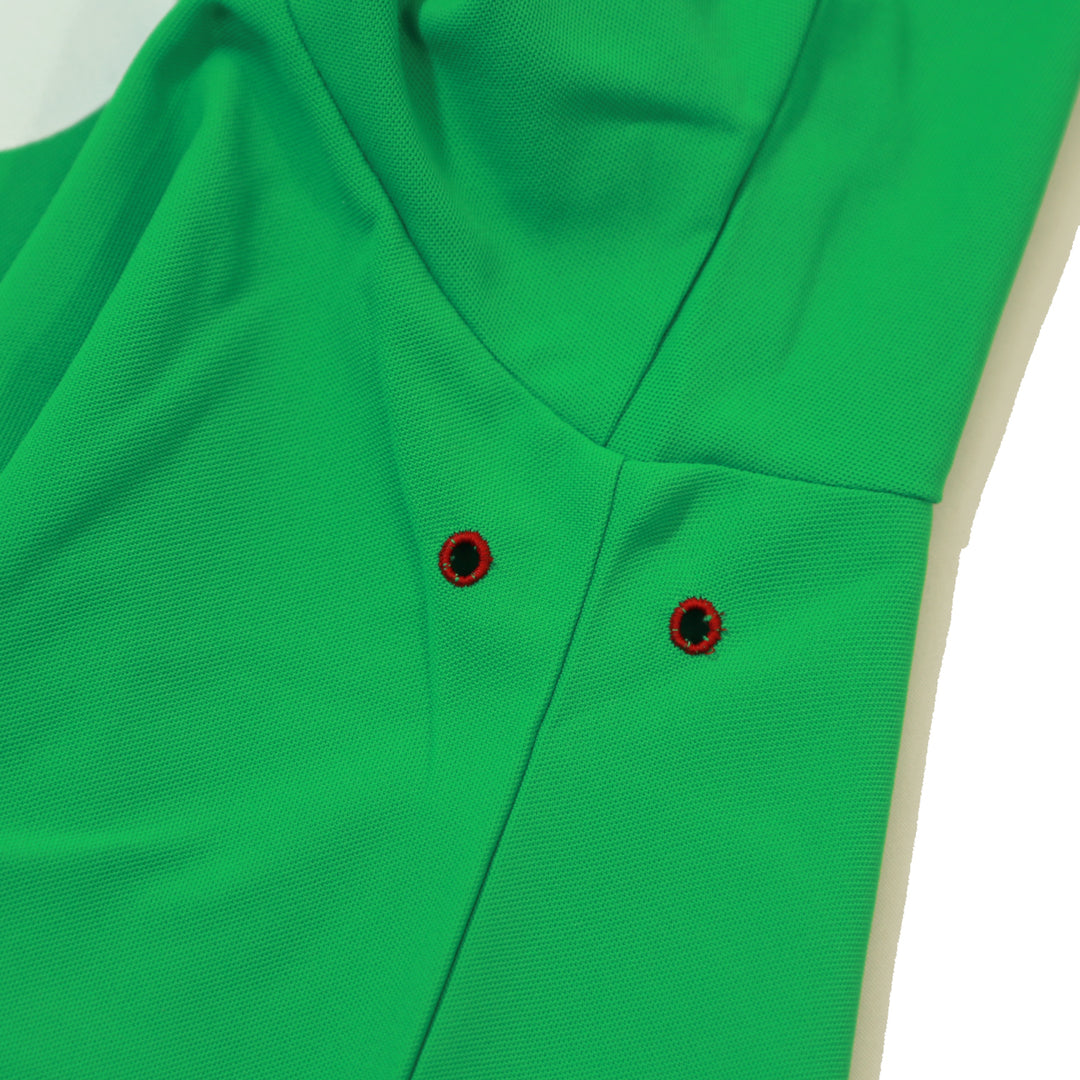 BIG LOGO MICRO STITCH POLO SHIRTS / GREEN　