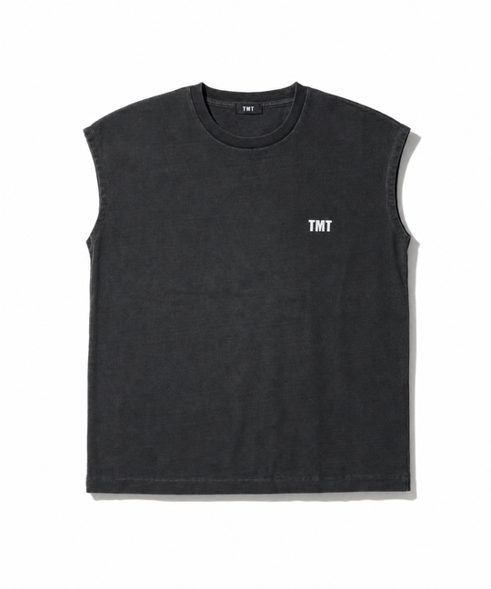 DRY COTTON JERSEY SLEEVELESS TEE (LOGO)