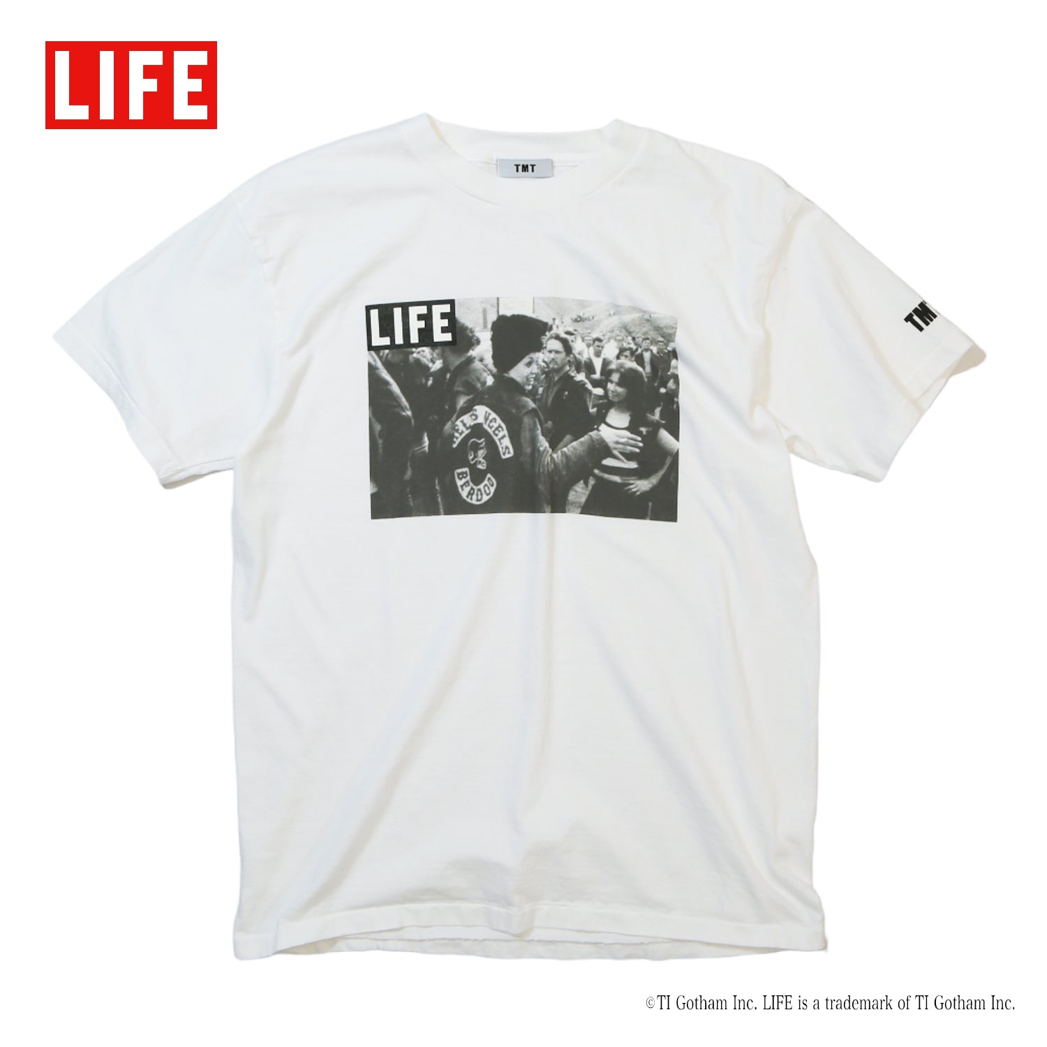 LIFE© COLLABOLATION T-SHIRTS （Hells Angels）／ WHITE – TMT