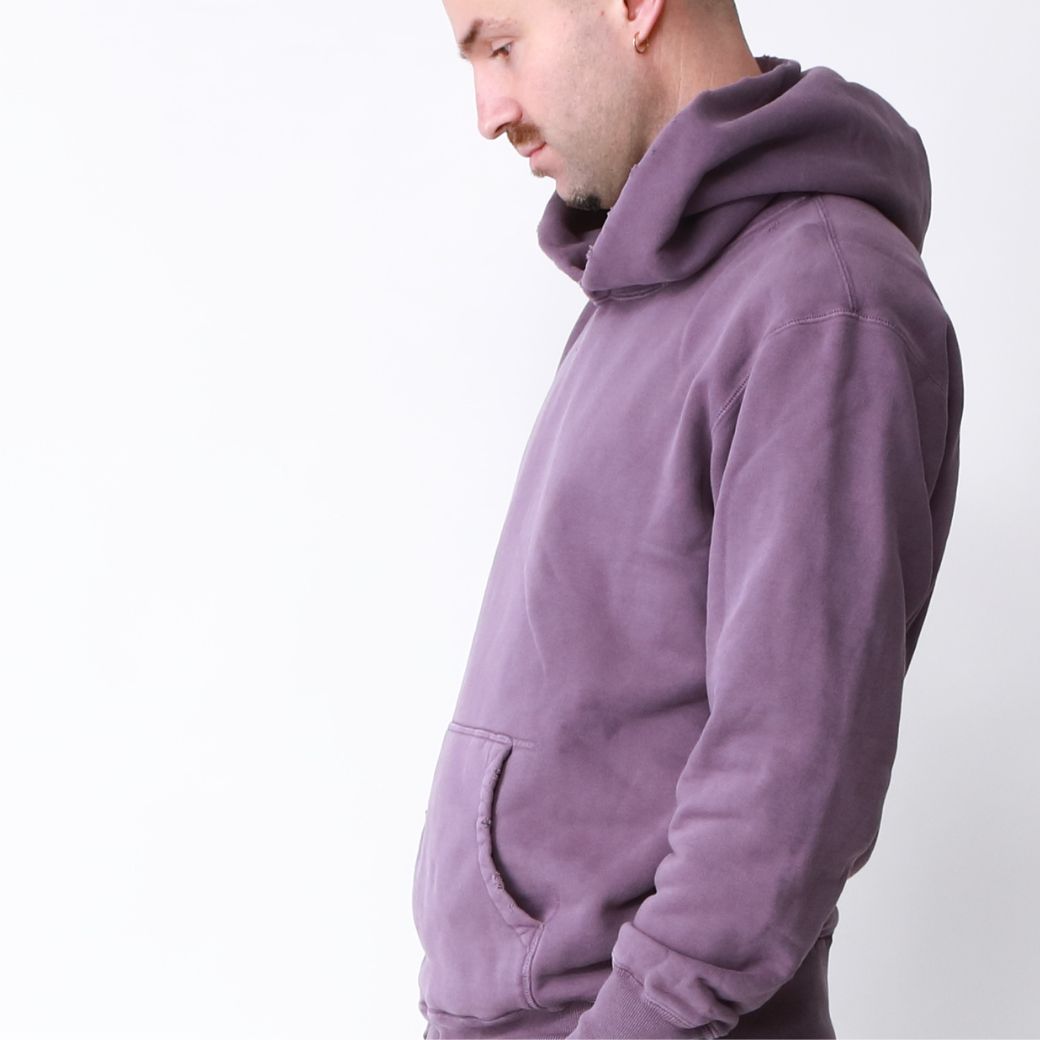 VINTAGE SWEAT HOODIE（Sulfur Dyes）／PURPLE