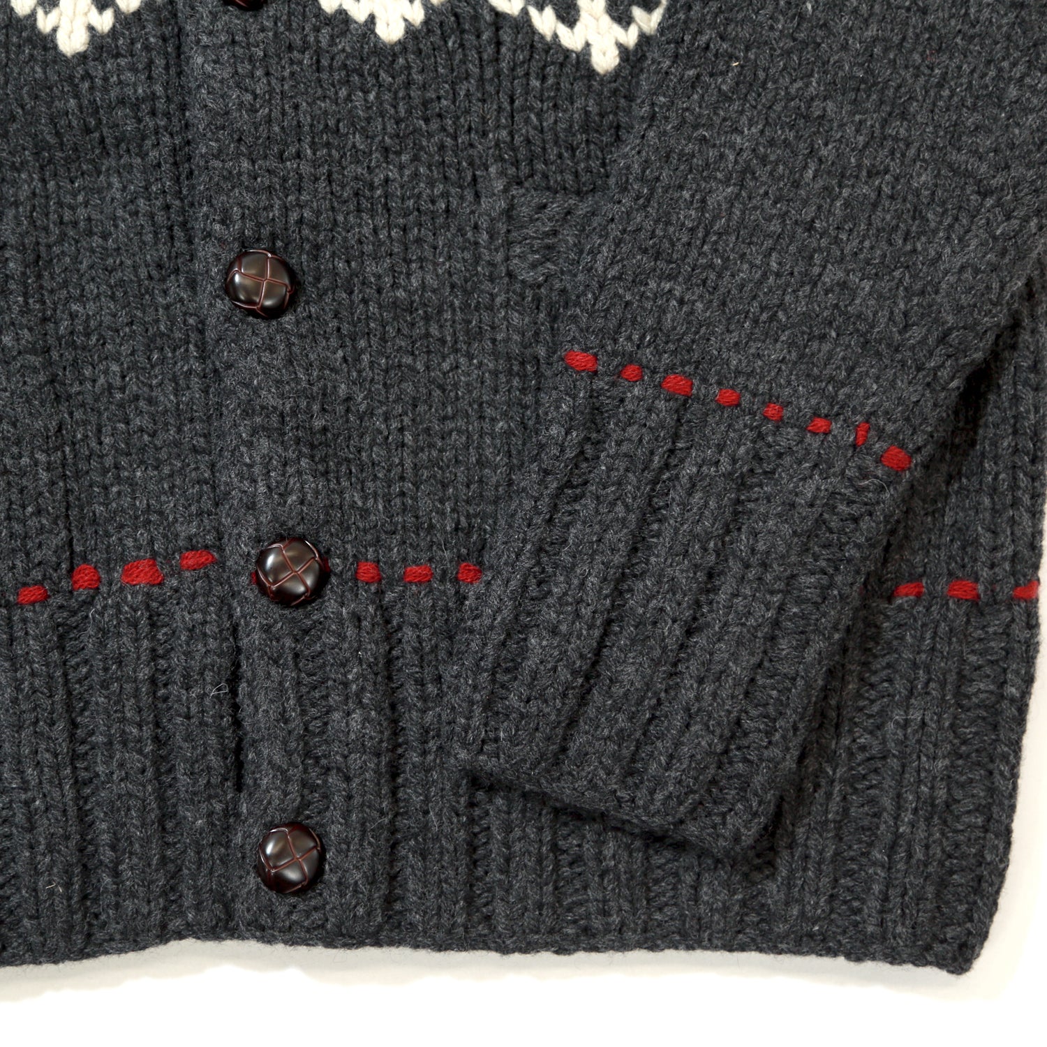 ROUGH GAUGE COWICHAN CARDIGAN／ BLACK – TMT OFFICIAL ONLINE