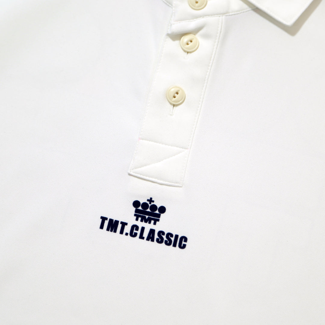 BIG LOGO MICRO STITCH POLO SHIRTS / WHITE