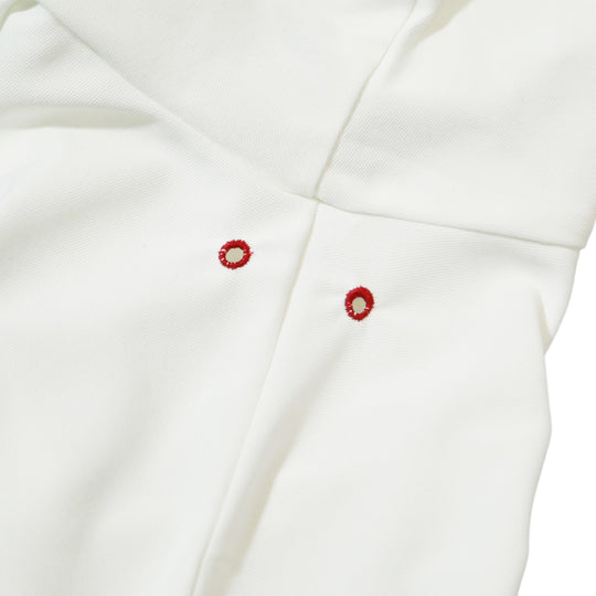 BIG LOGO MICRO STITCH POLO SHIRTS / WHITE