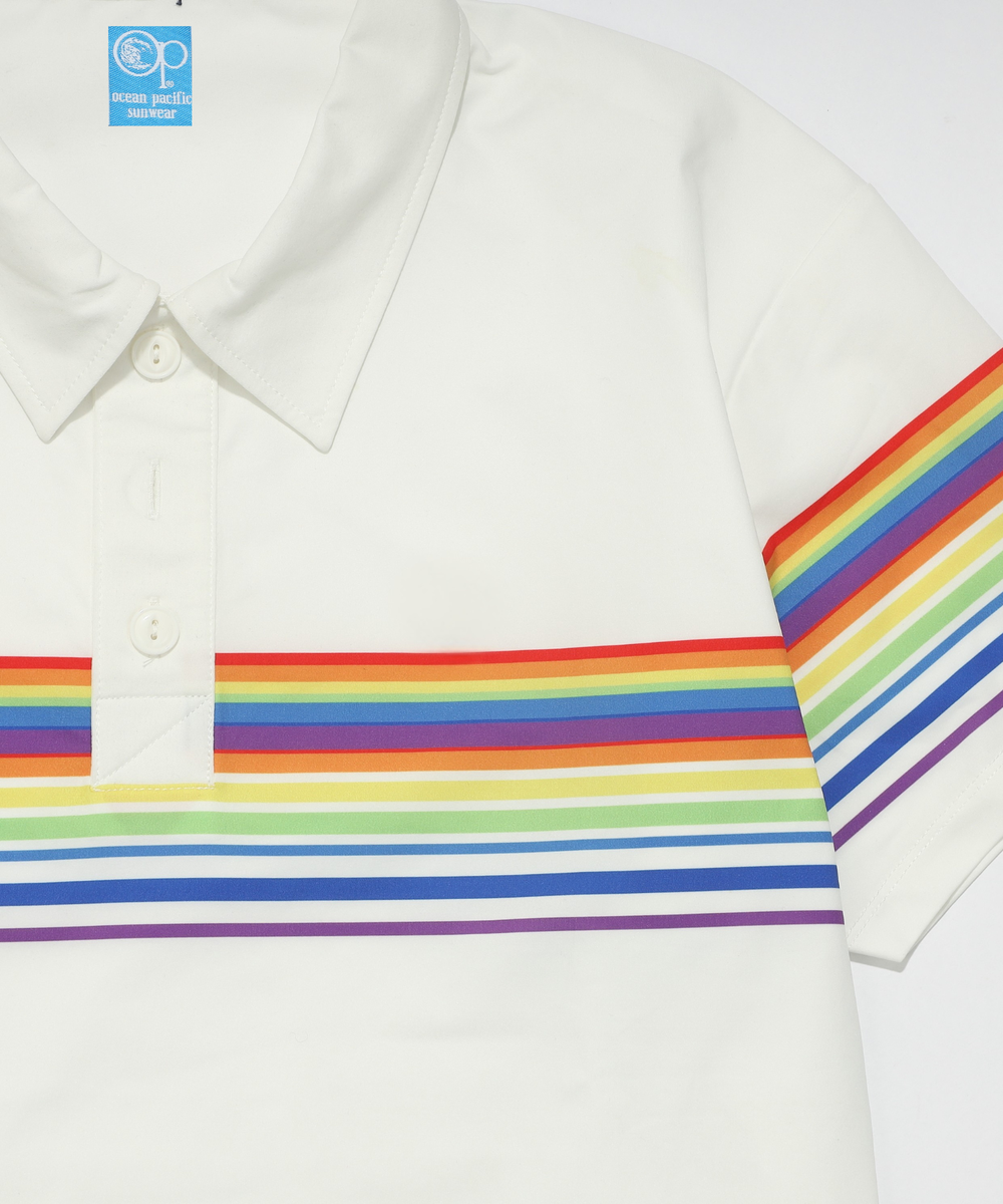 ※5月下旬発送予定【TMT×Ocean Pacific】 PEARTEX POLO SHIRT（BORDER）