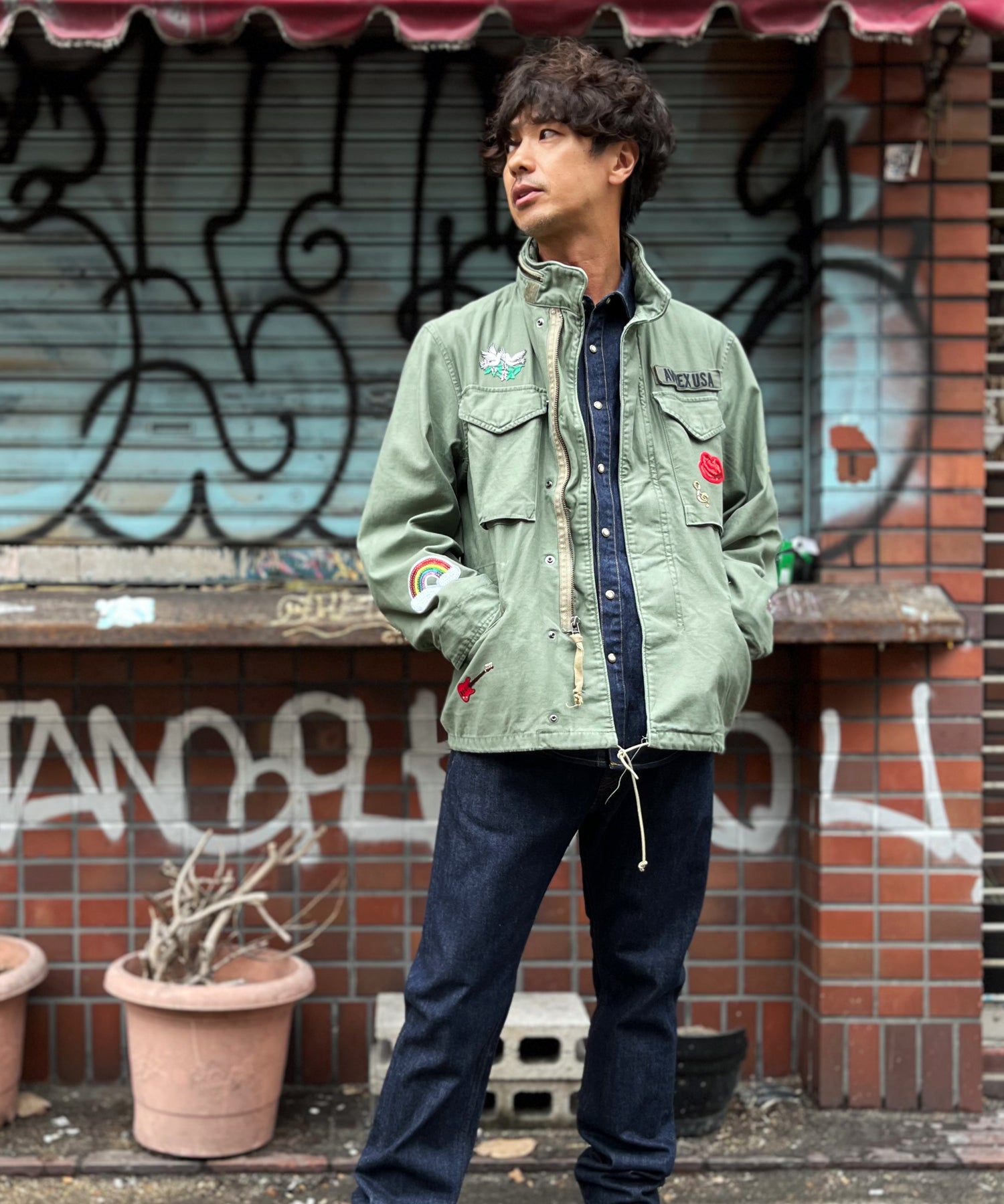 TMT×AVIREX Type M-65 Field Jacket / KHAKI KHAKI / M