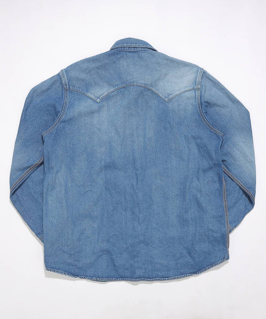 ※10月上旬発送予定※12oz DENIM WIDE SHIRTS (vintage finished)