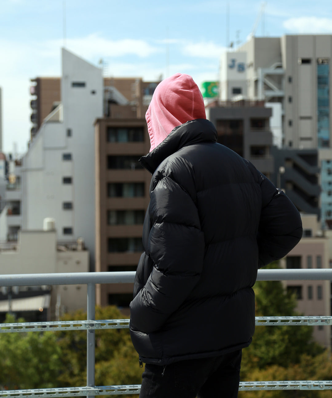 NYLON DOWN JACKET／BLACK