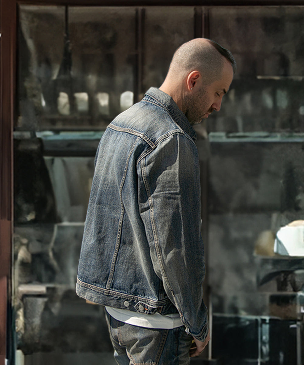 12oz SOFT DENIM TRUCKER JACKET／INDIGO LIGHT