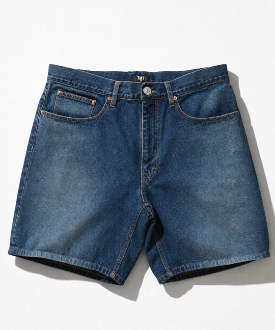 DENIM SHORT PANTS (VINTAGE FINISH)