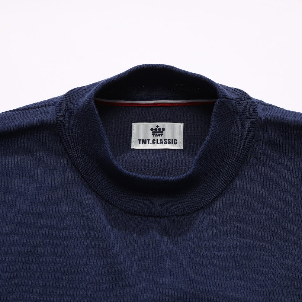 【5月中旬発送予定】DRY KNIT MOCK NECK／NAVY