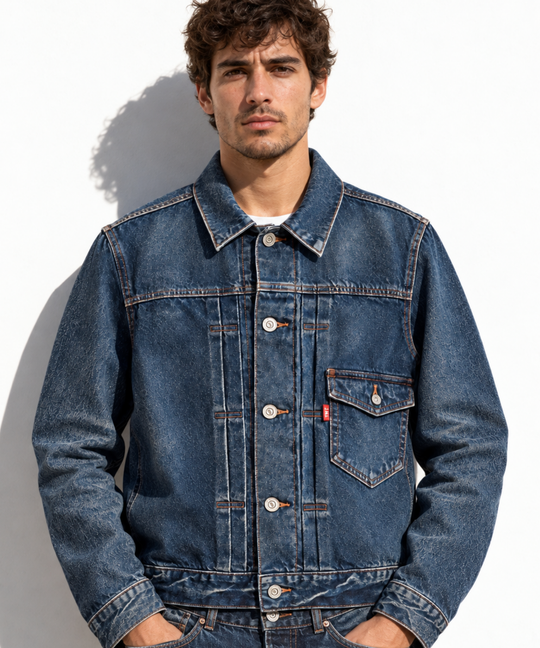【11月中旬発送予定】SELVEDGE DENIM TRUCKER JACKET