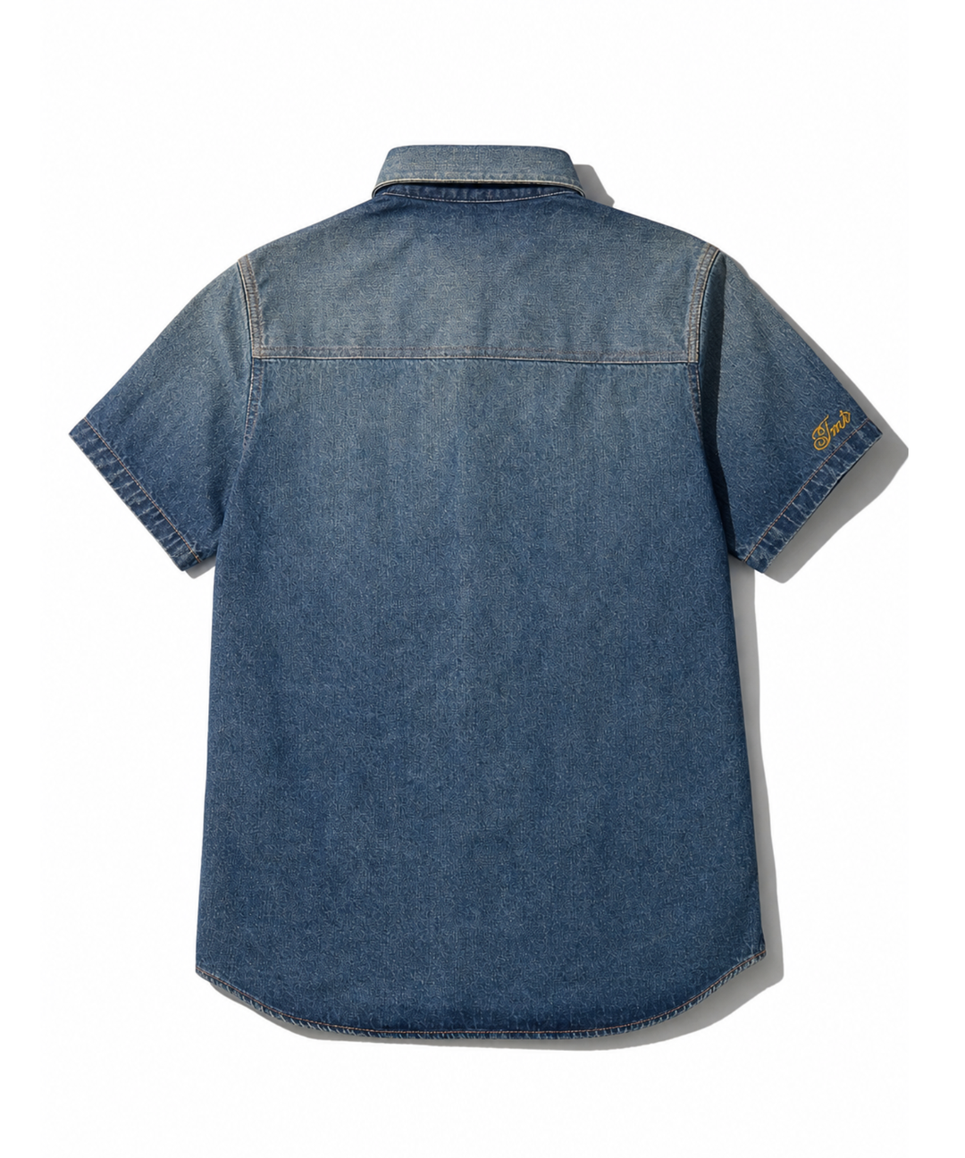 DENIM SHORT SLEEVE SHIRTS（VINTAGE FINISH）