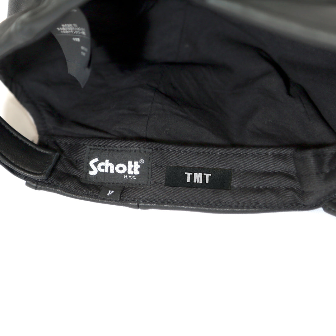 Schott × TMT LEATHER BASE BALL CAP