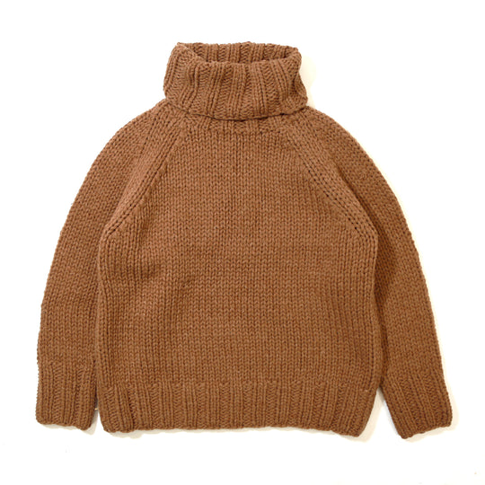 ROUGH GAUGE HAND KNIT／ BROWN