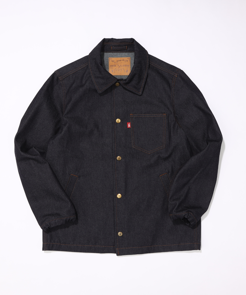DENIM COACH JACKET／INDIGO – TMT OFFICIAL ONLINE STORE
