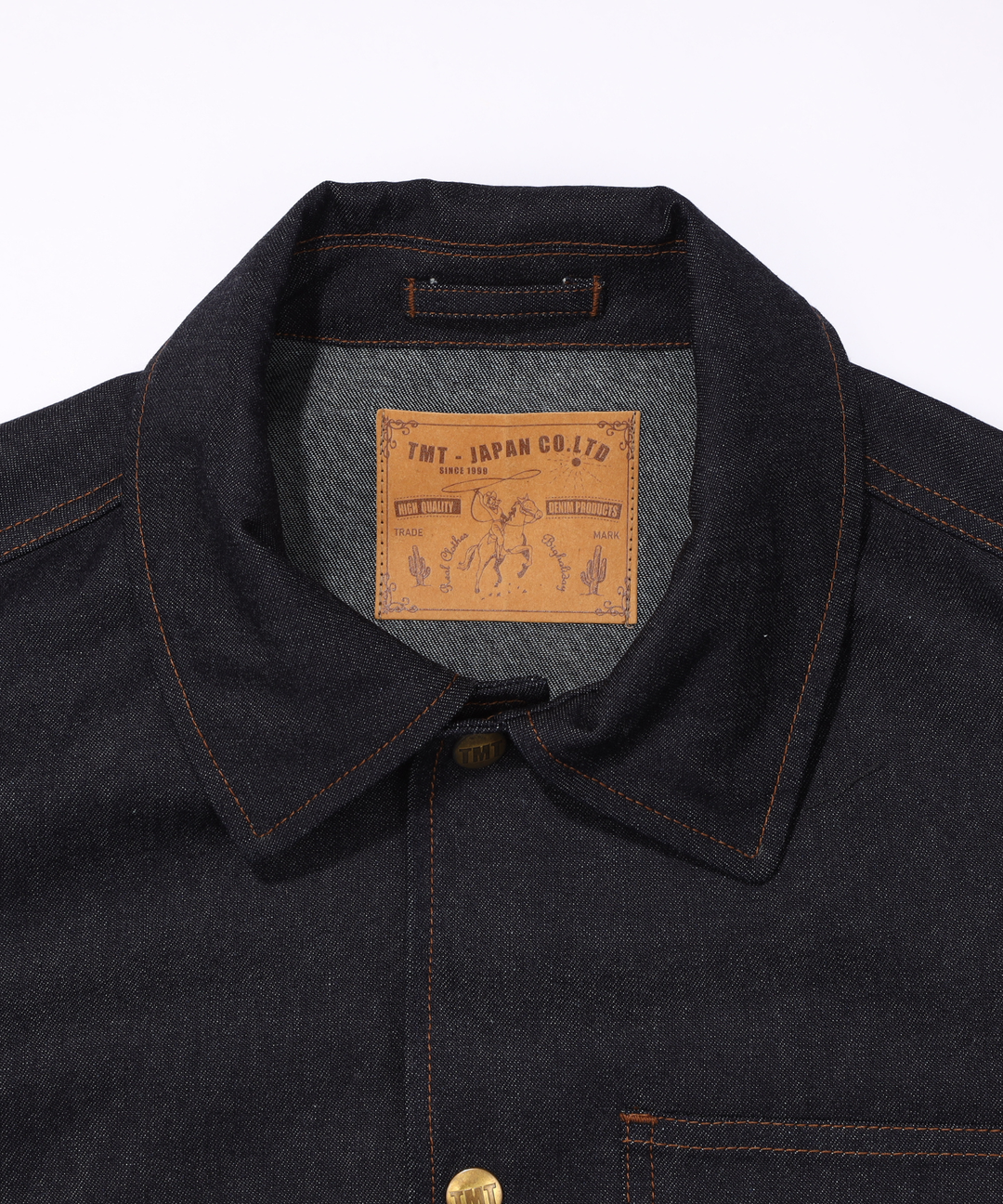 DENIM COACH JACKET/INDIGO – TMT OFFICIAL ONLINE STORE DENIM COACH JACKET/INDIGO – TMT OFFICIAL ONLINE STORE