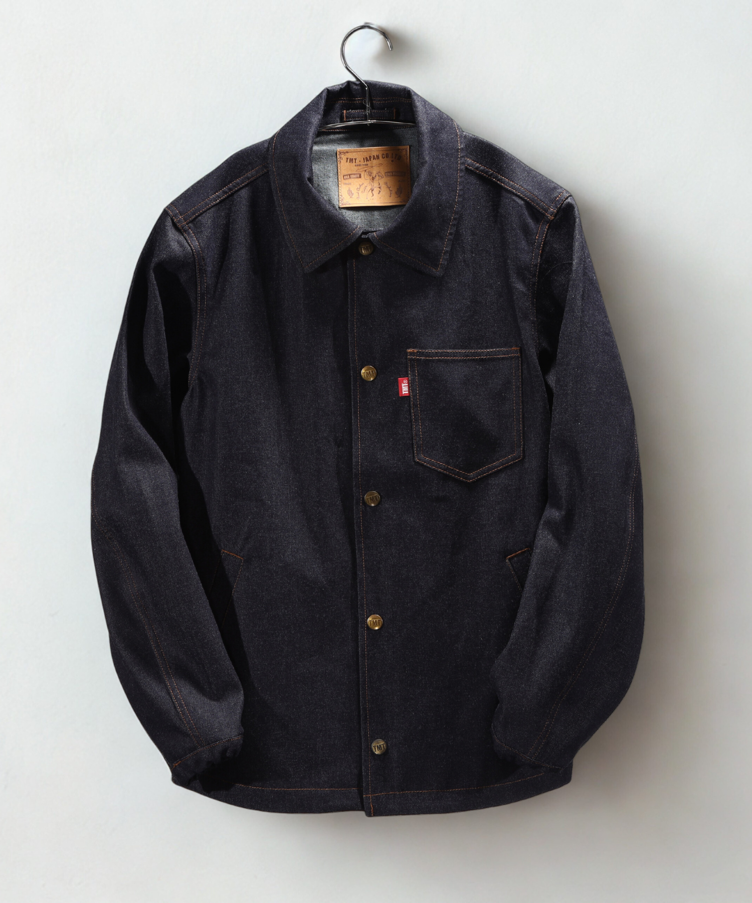 DENIM COACH JACKET/INDIGO – TMT OFFICIAL ONLINE STORE DENIM COACH JACKET/INDIGO – TMT OFFICIAL ONLINE STORE