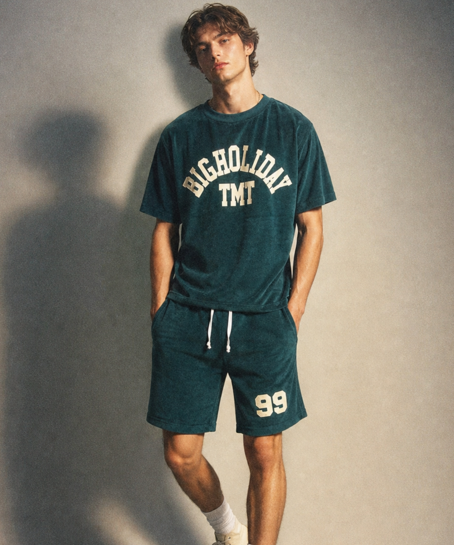 ※6月中旬発送予定※【FRUITS OF THE LOOM×TMT】SET-UP PILE ROOM WEAR