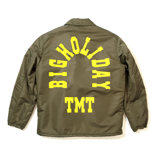 BIG LOGO NYLON BOA JACKET／ KHAKI