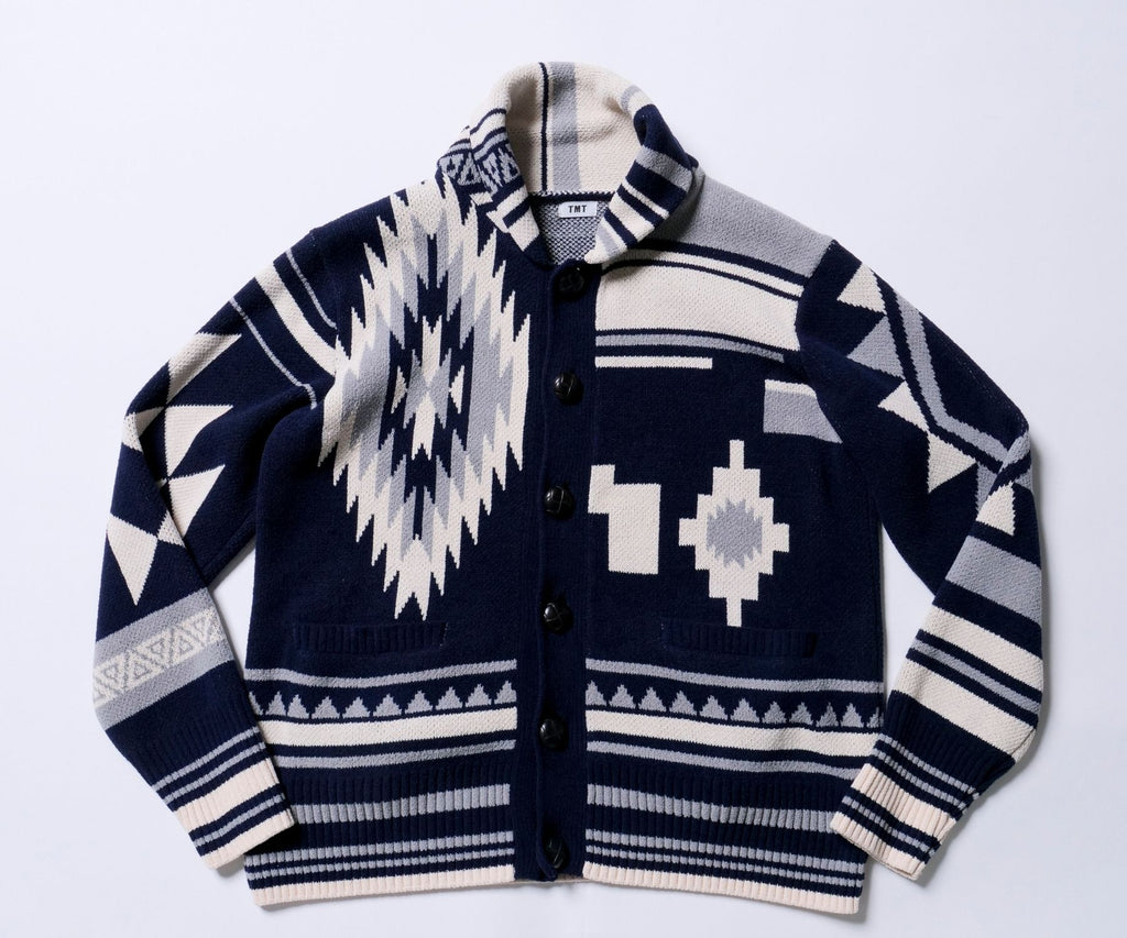 NATIVE KNIT CARDIGAN／NAVY – TMT OFFICIAL ONLINE STORE