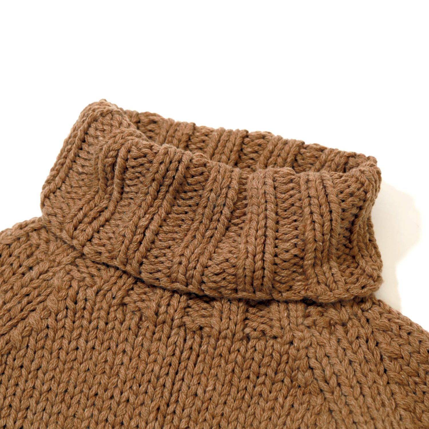 ROUGH GAUGE HAND KNIT／ BROWN – TMT OFFICIAL ONLINE STORE