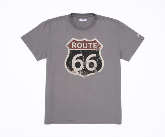 DRY COTTON JERSEY S/STEE(ROUTE 66) / GRAY