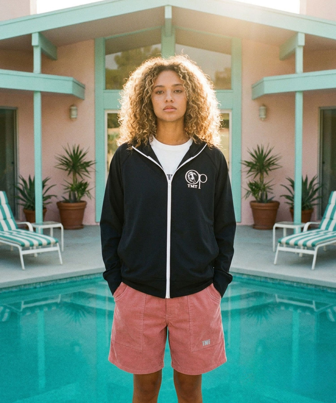【TMT×Ocean Pacific】Pear NYLON COOL ZIP-UP PARKA