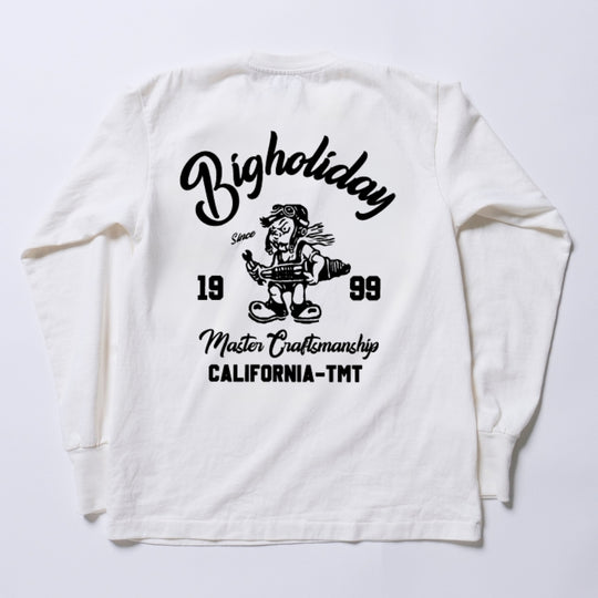 SOFT COTTON JERSEY L/S TEE（CRAFTMANSHIP）／WHITE