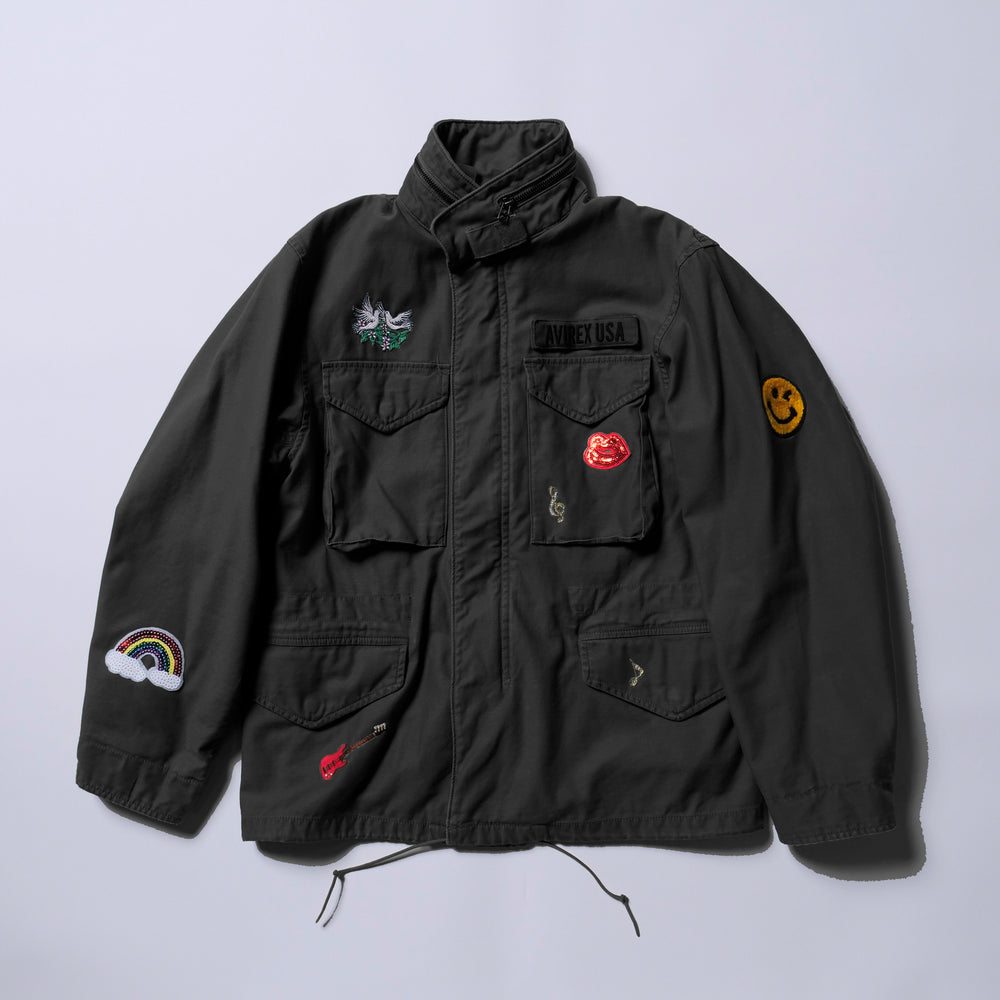 TMT×AVIREX TYPE M-65 FIELD JACKET / BLACK