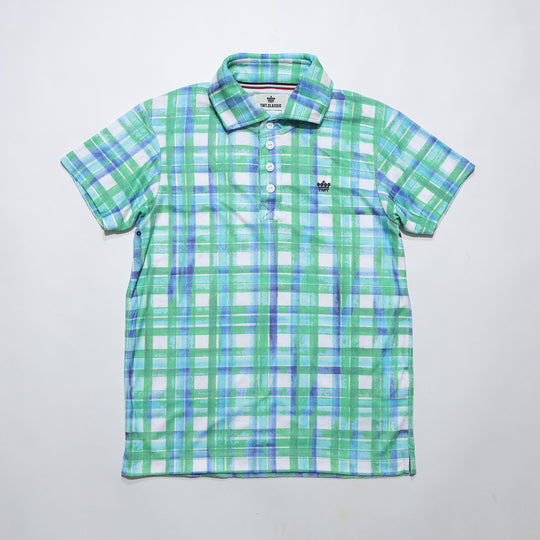 DRY PILE CHECK POLO SHIRTS
