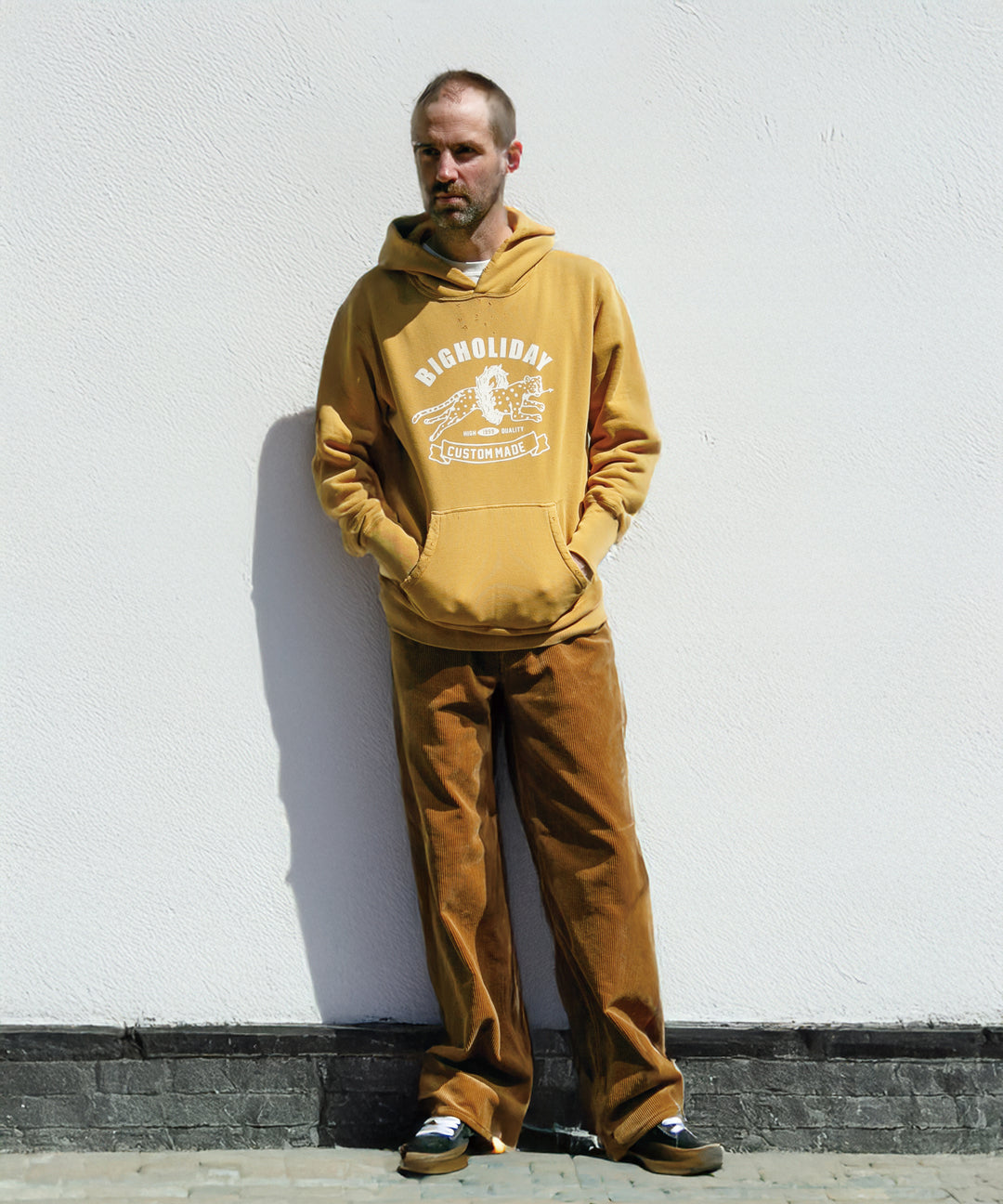 VINTAGE SWEAT HOODIE（tiger）／YELLOW