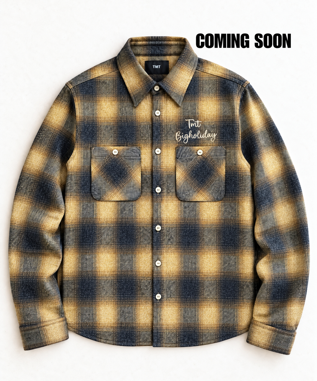 【11月下旬発送予定】TWILL OMBRE CHECK SHIRTS