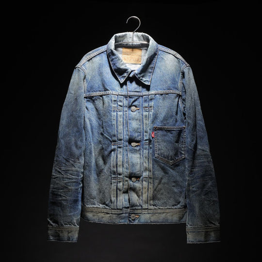 ※2025年2月中旬発送開始【HQ DENIM】TRUCKER JACKET(vintage processing.)