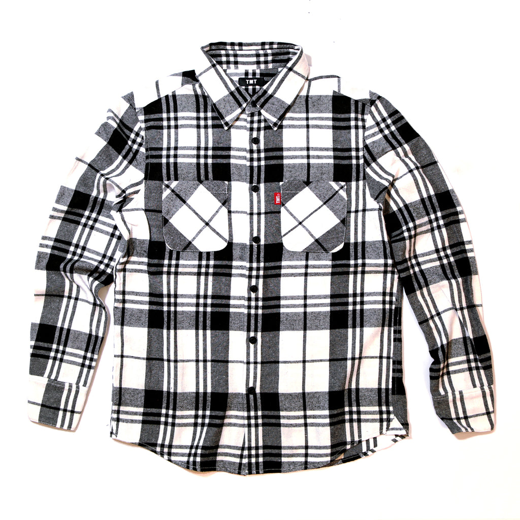 WOOLY PLAID SHIRTS（graph plaid） ／WHITE – TMT OFFICIAL ONLINE STORE