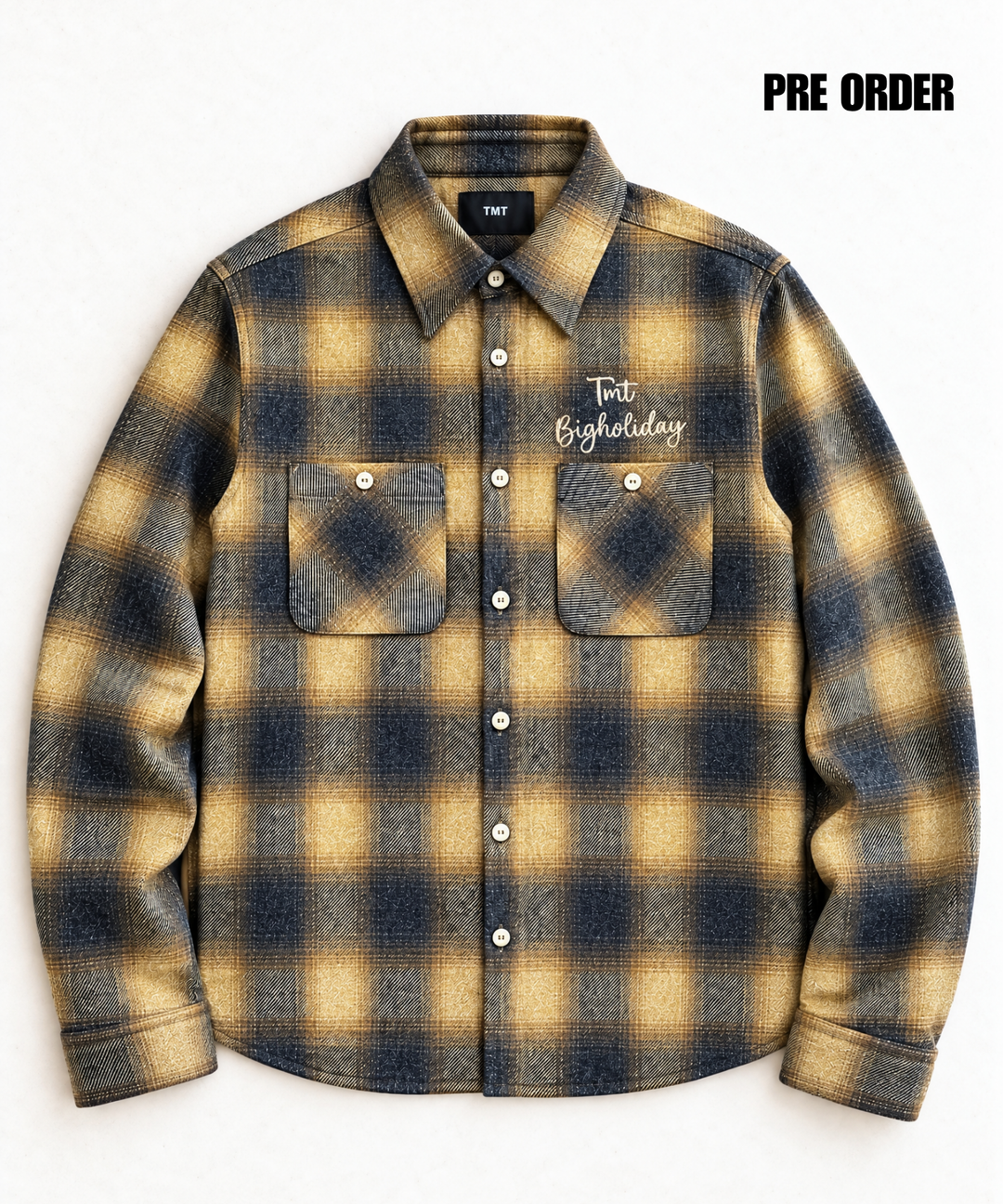【11月下旬発送予定】TWILL OMBRE CHECK SHIRTS