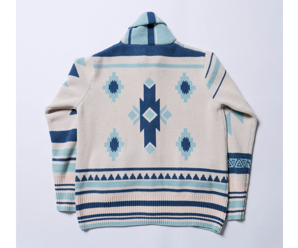 NATIVE KNIT CARDIGAN／WHITE