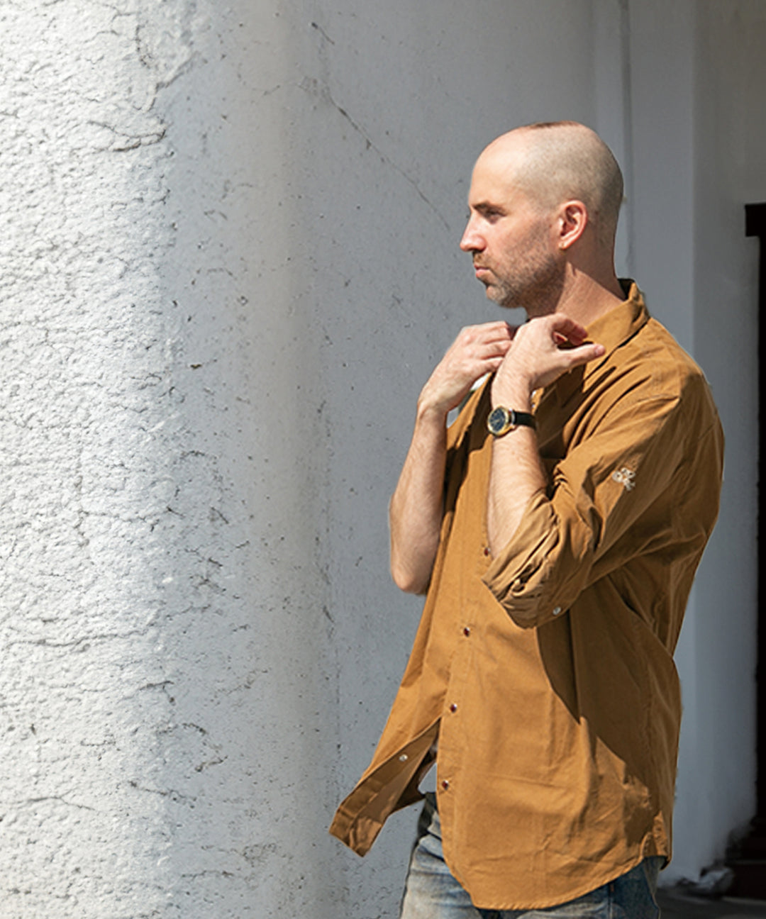 ワイドシルエットコーデュロイシャツ／ BEIGE