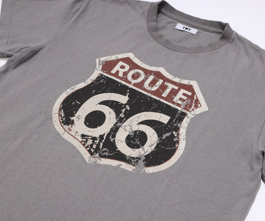 DRY COTTON JERSEY S/STEE(ROUTE 66) / GRAY