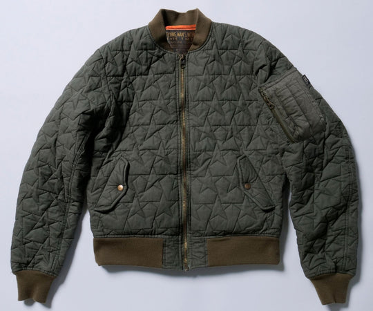 STAR QUILT MA-1JACKET／KHAKI