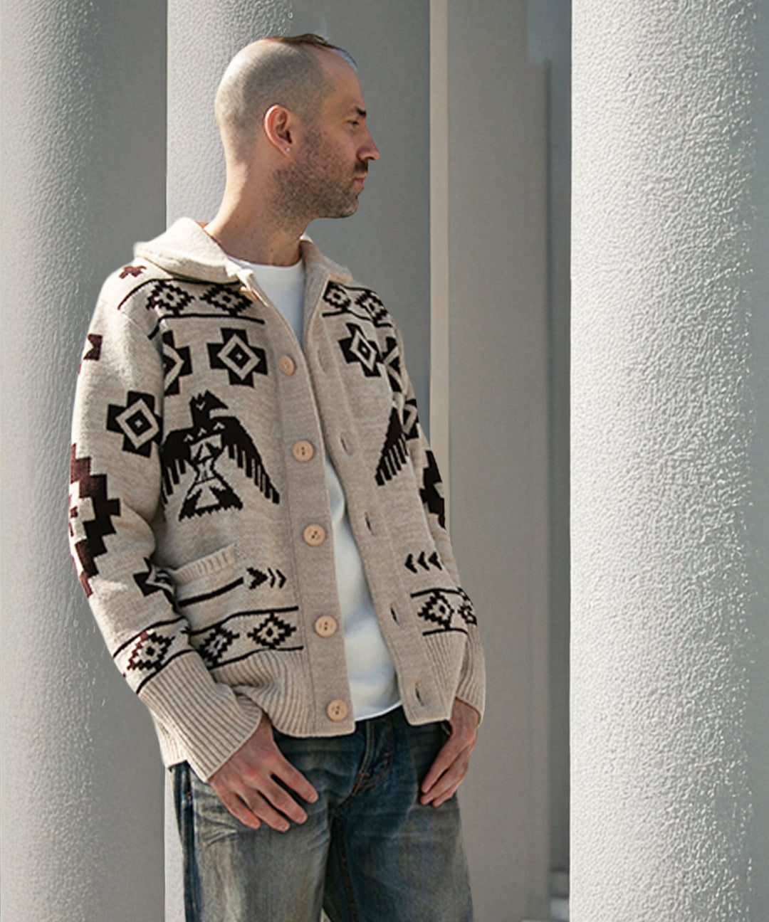 【11月下旬発送】EAGLE KNIT CARDIGAN