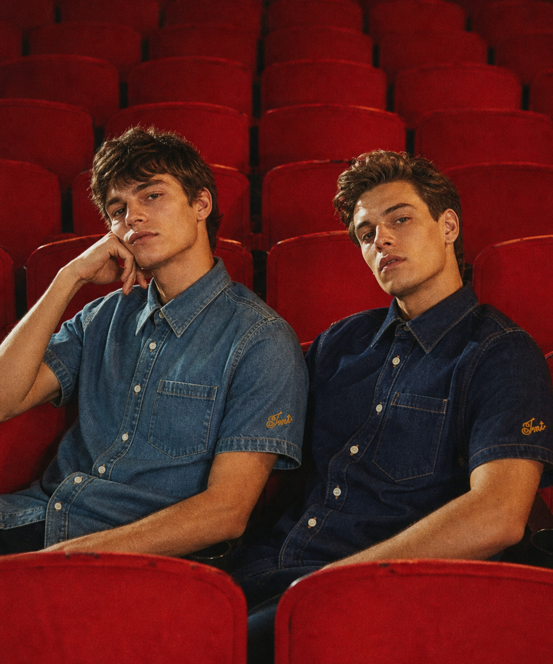 DENIM SHORT SLEEVE SHIRTS（ONE WASH）