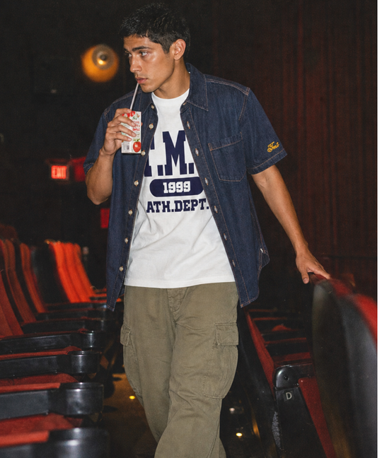 DENIM SHORT SLEEVE SHIRTS（ONE WASH）