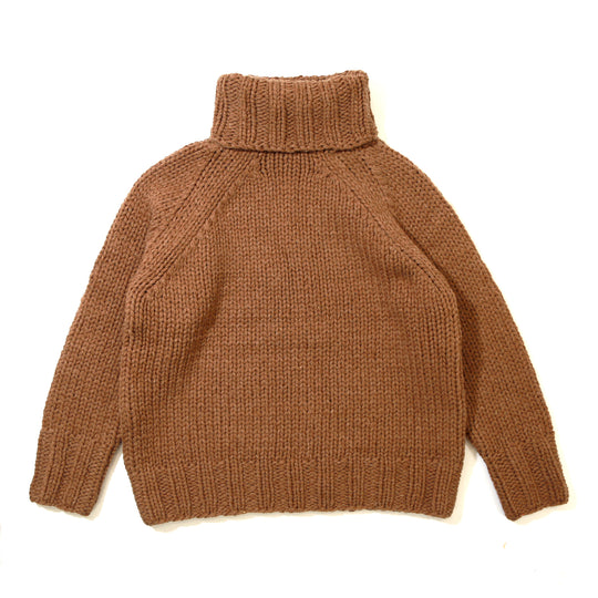 ROUGH GAUGE HAND KNIT／ BROWN