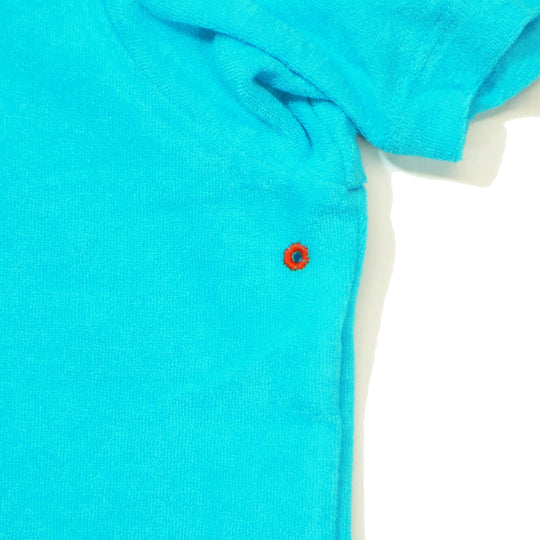 ソフトパイル ポロシャツ／ブルー