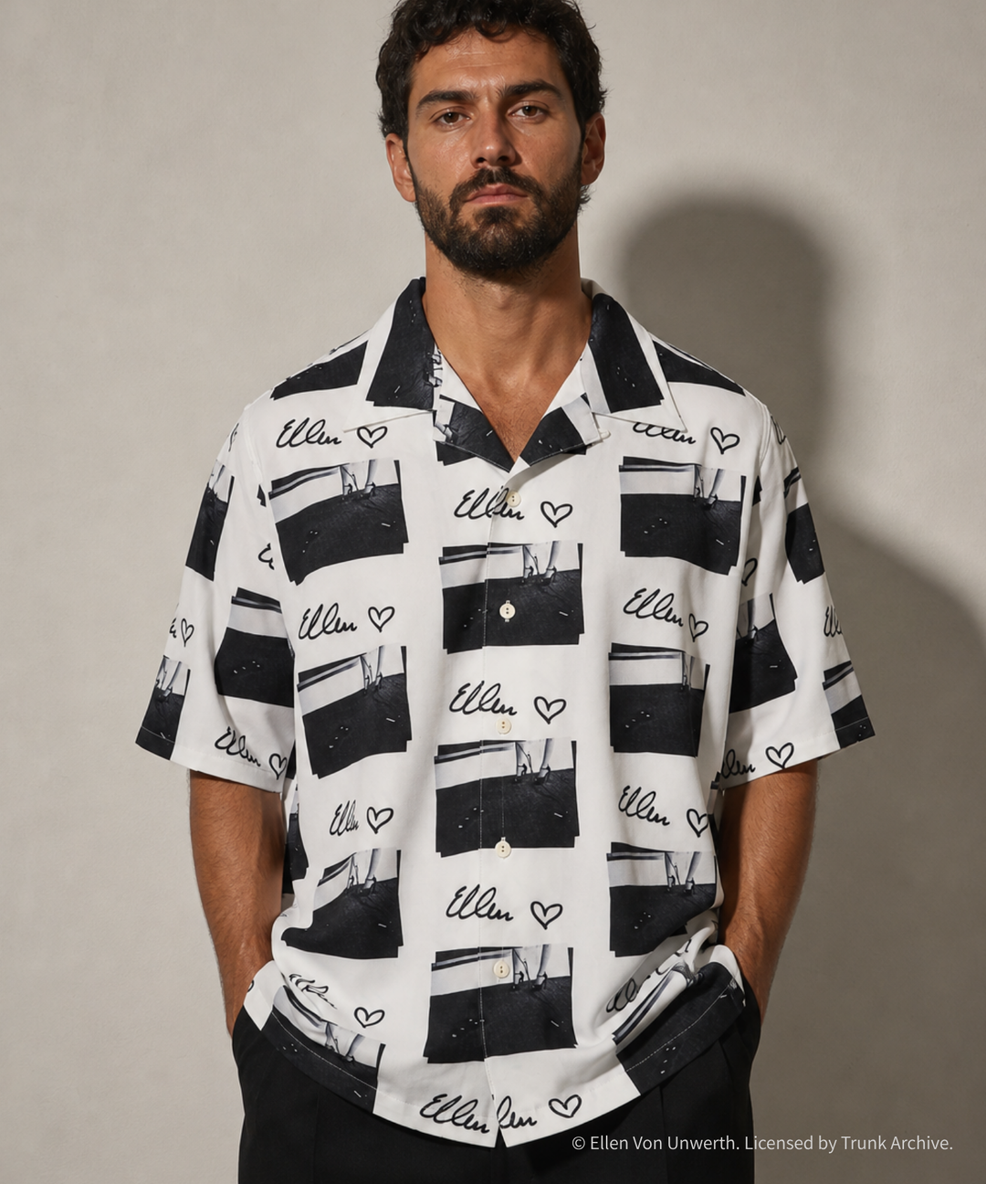 ※8月下旬発送予定※【TMT×Ellen Von Unwerth】OVERSIZED PHOTO  SHIRTS