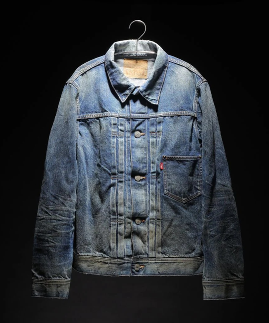 【HQ DENIM】TRUCKER JACKET(vintage processing.)