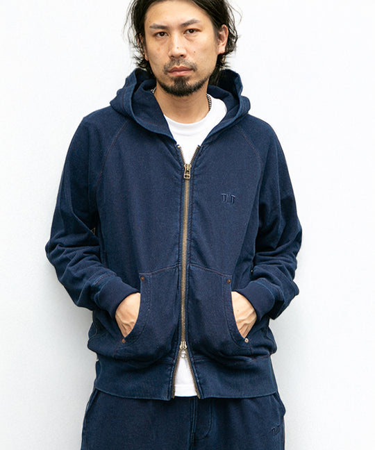 ZIP UP PARKA (INDIGO）