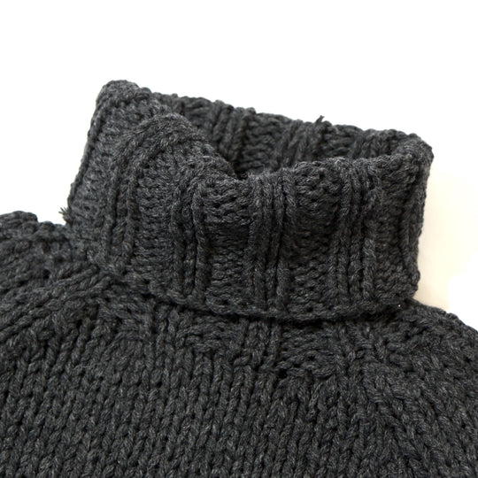 ROUGH GAUGE HAND KNIT ／ BLACK